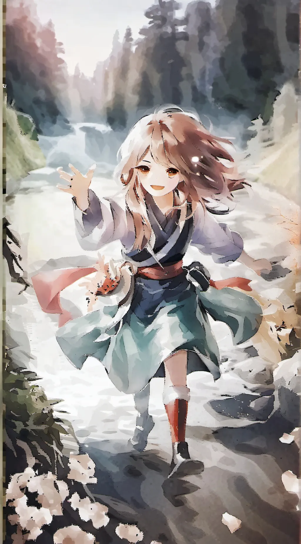 ai character: 古少 background