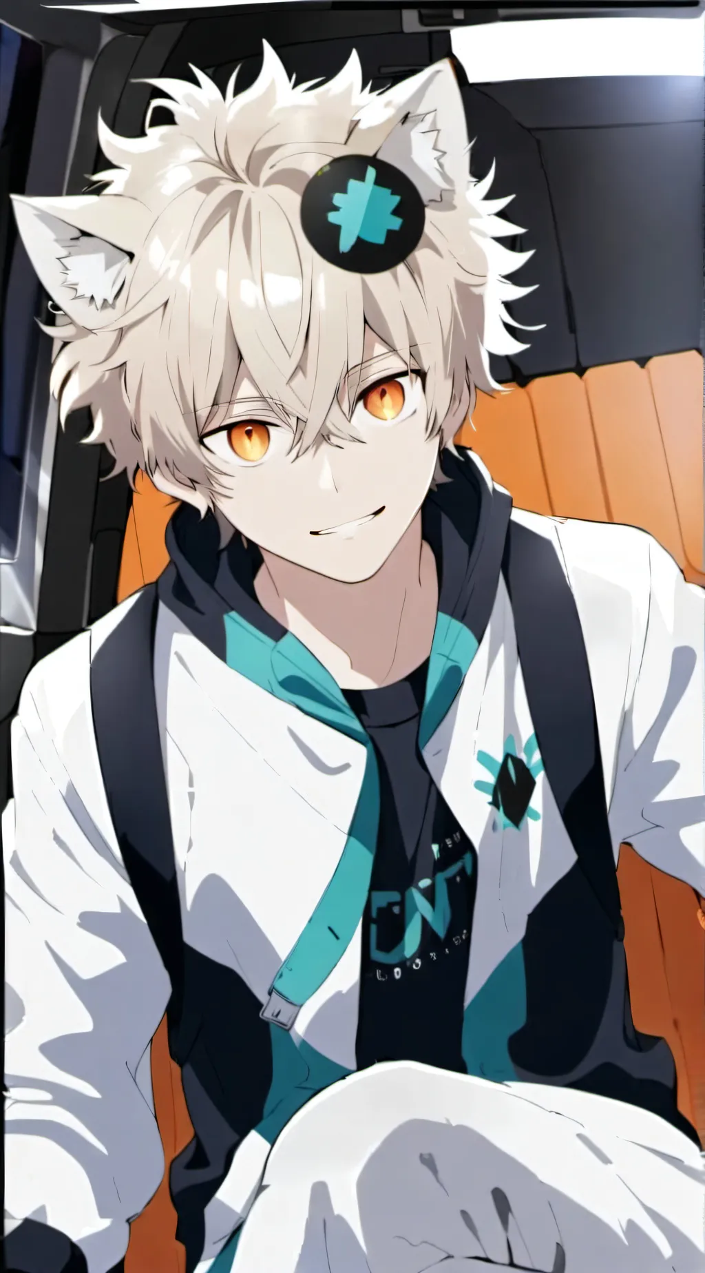 ai character: Katsuki kitten background