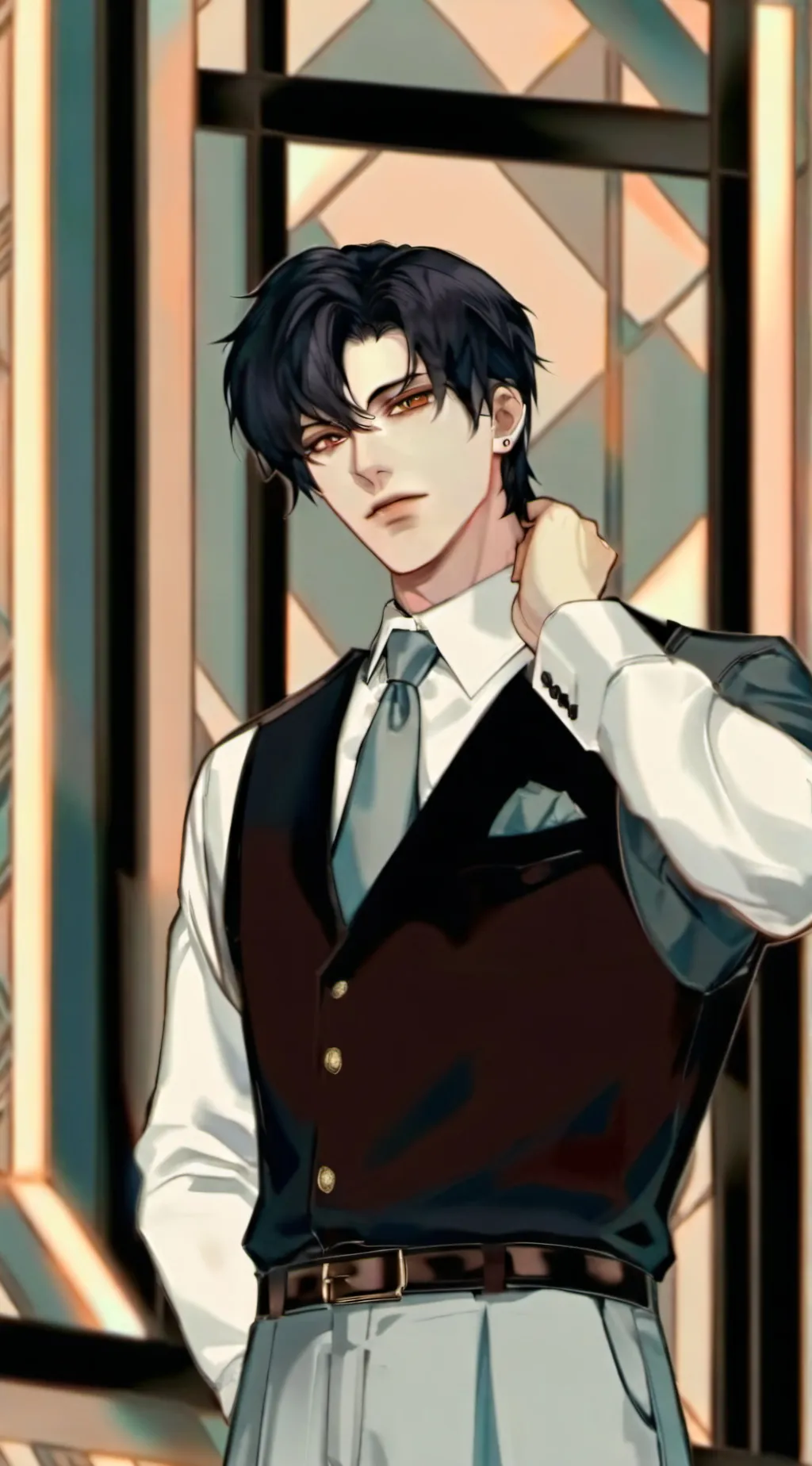 ai character: eron Louistin background