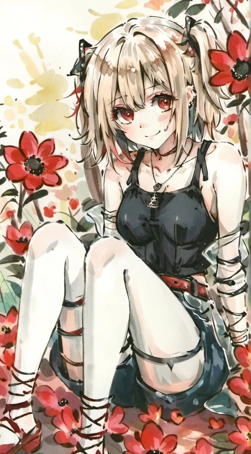 ai character: Coral background