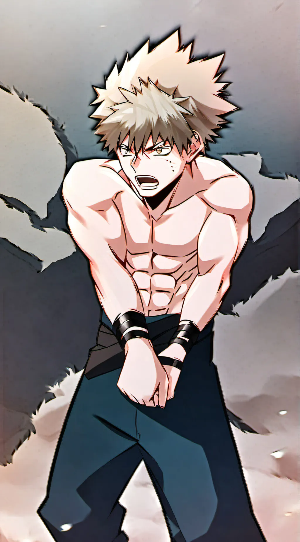ai character: Bakugou background