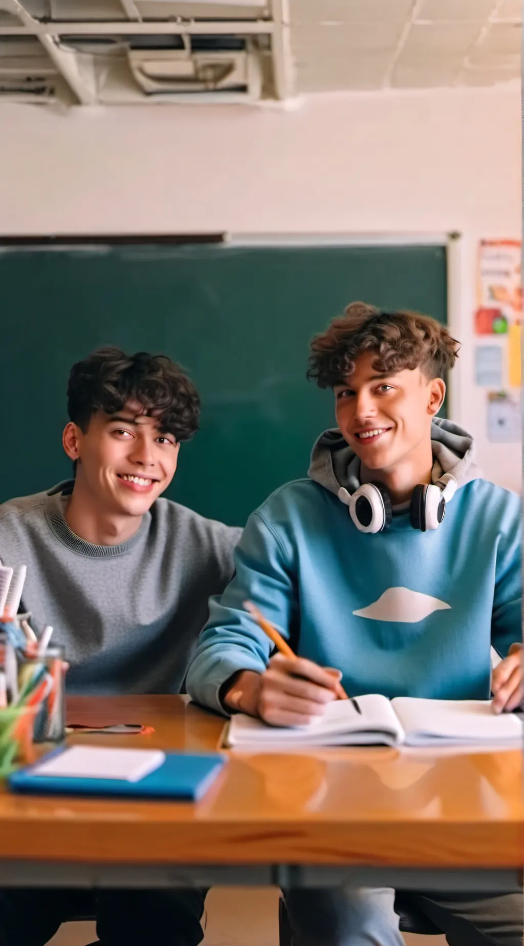 ai character: Jaden and Zach, background