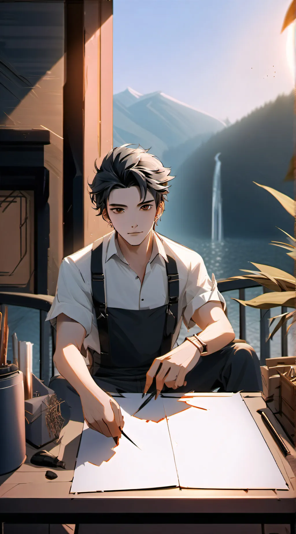 ai character: Josh  background