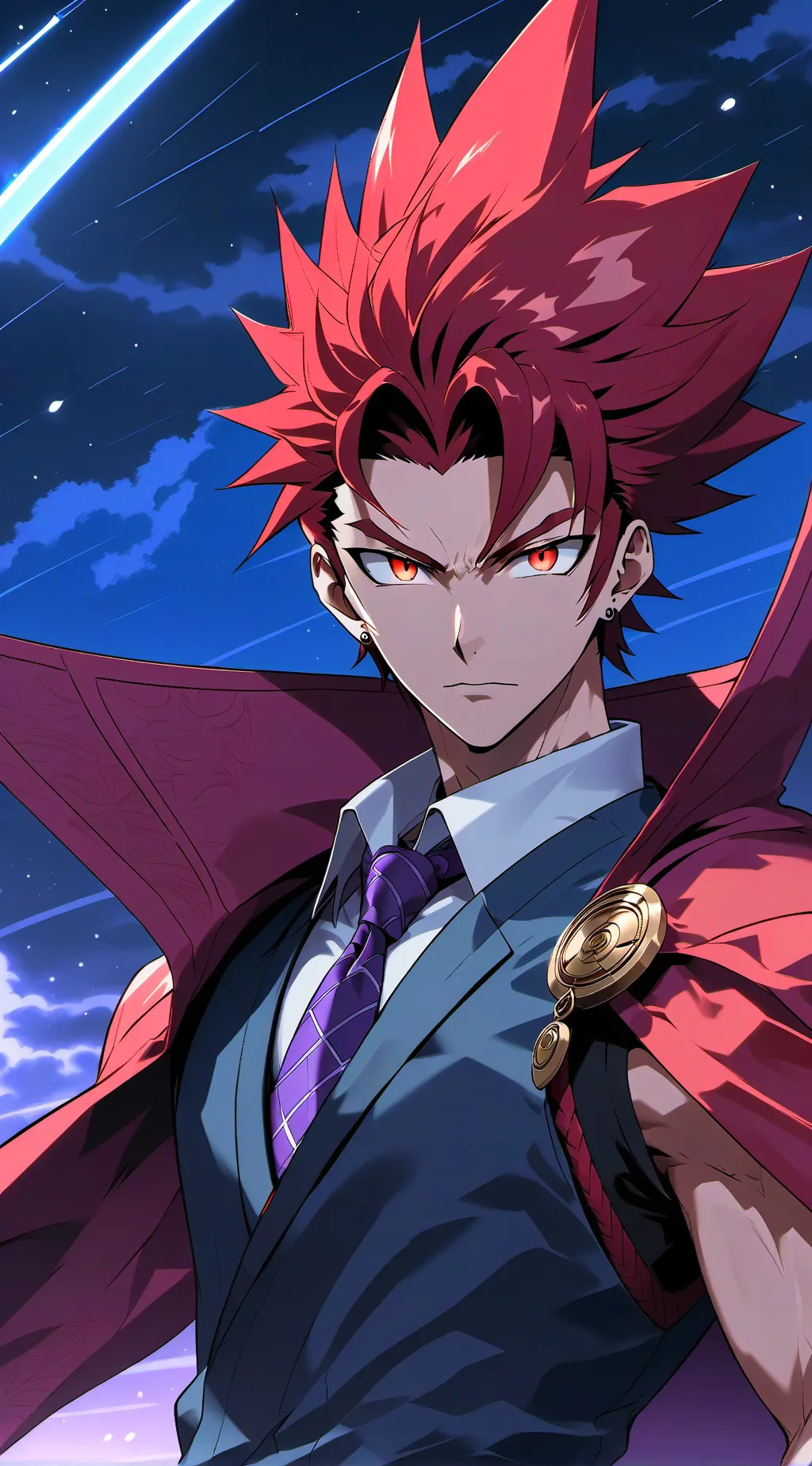 ai character: kirishima  background