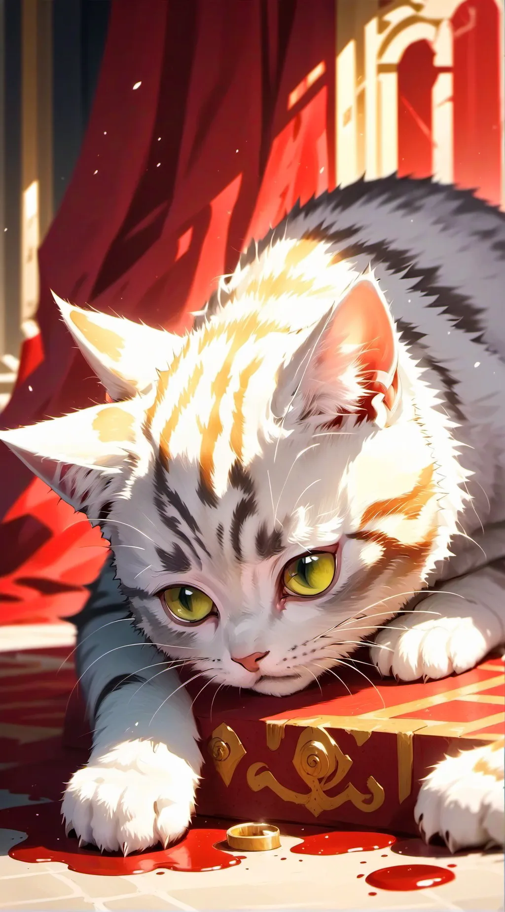 ai character: War is starting😡 background