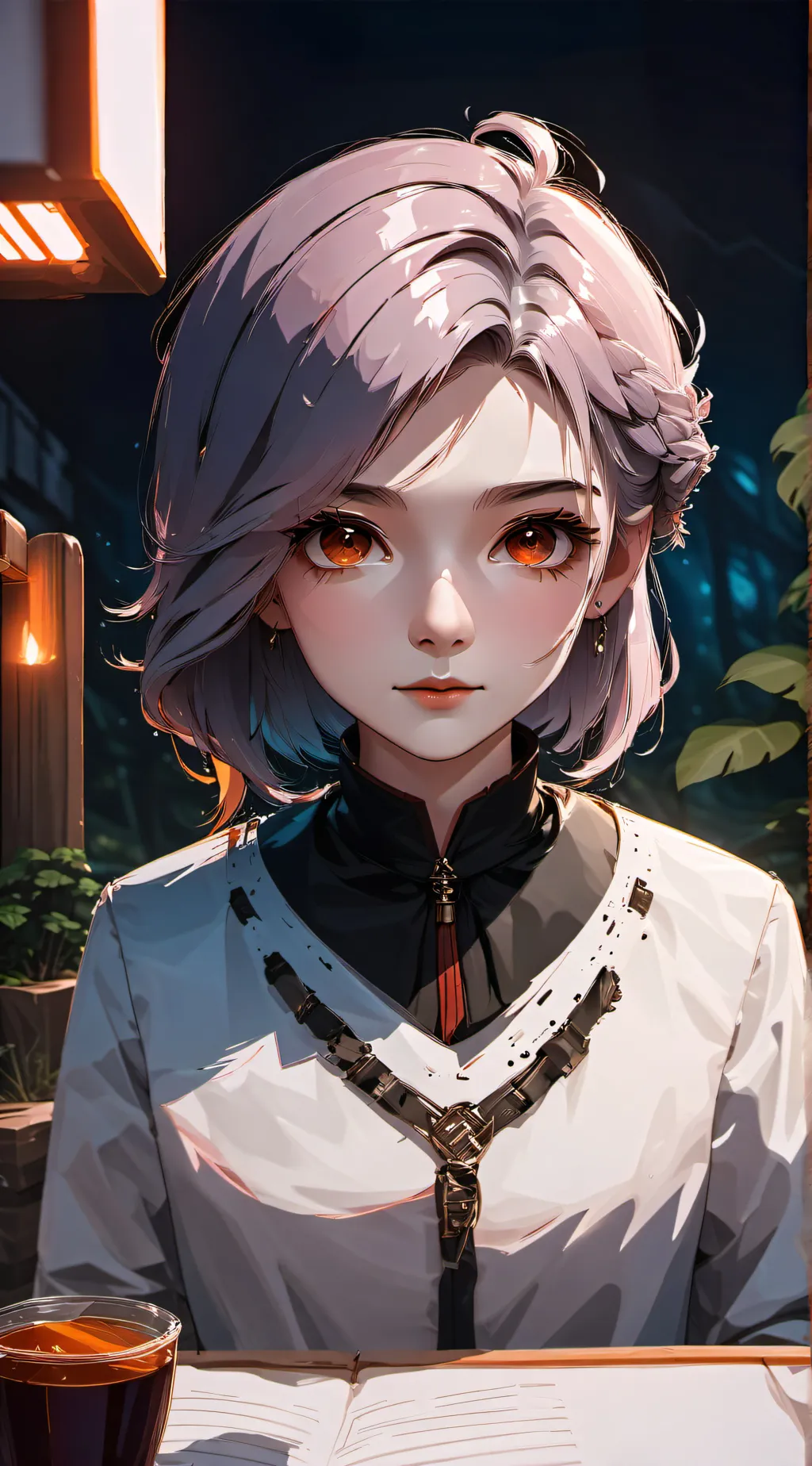 ai character: aya Nakamura  background