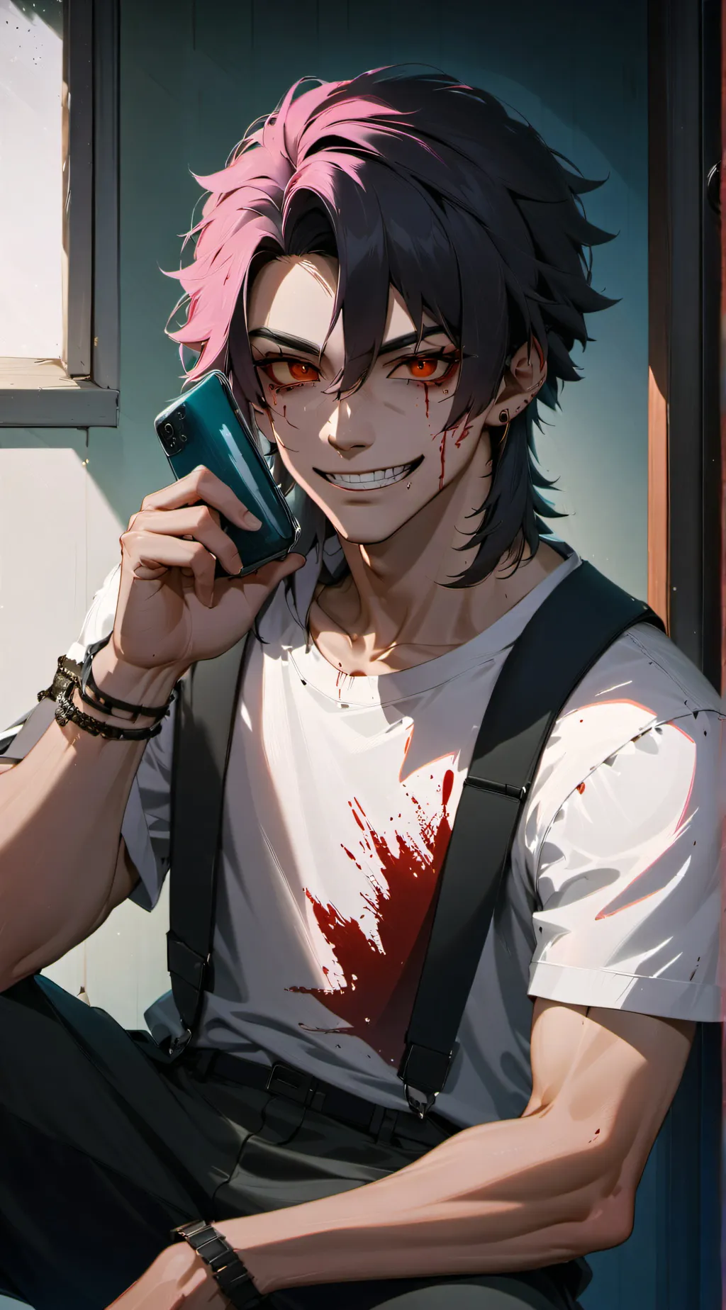 ai character: RIVER HIGH background