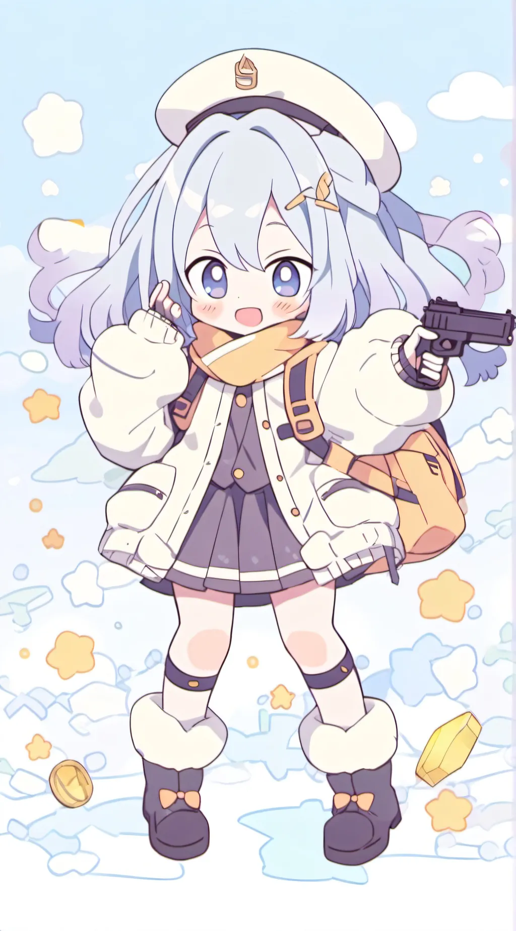ai character: eri!!!(with a gun) background
