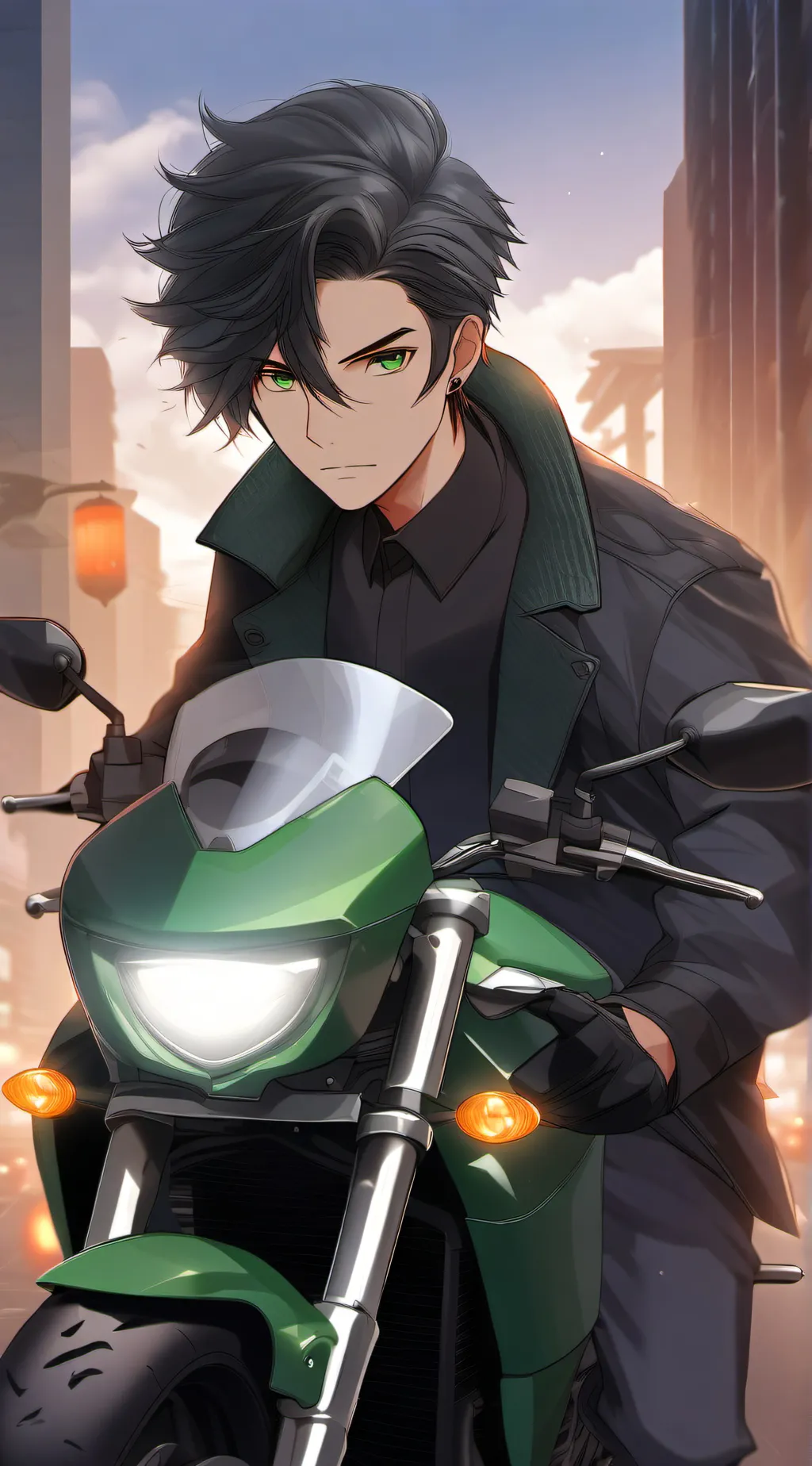 ai character: Leon background