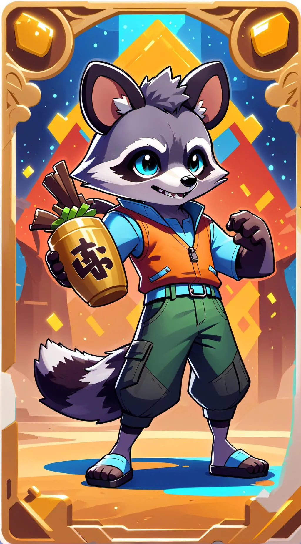 ai character: mr. rocoon  background