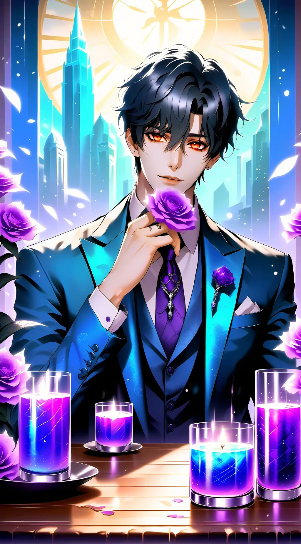 ai character: Max James  background