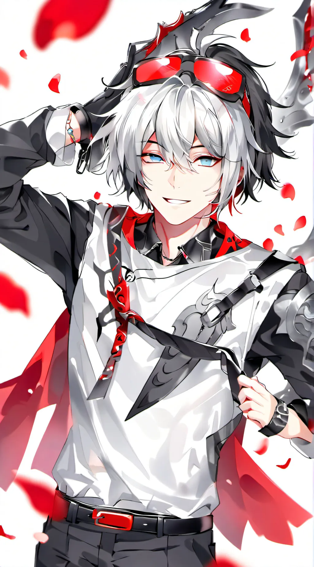 ai character: cherry background