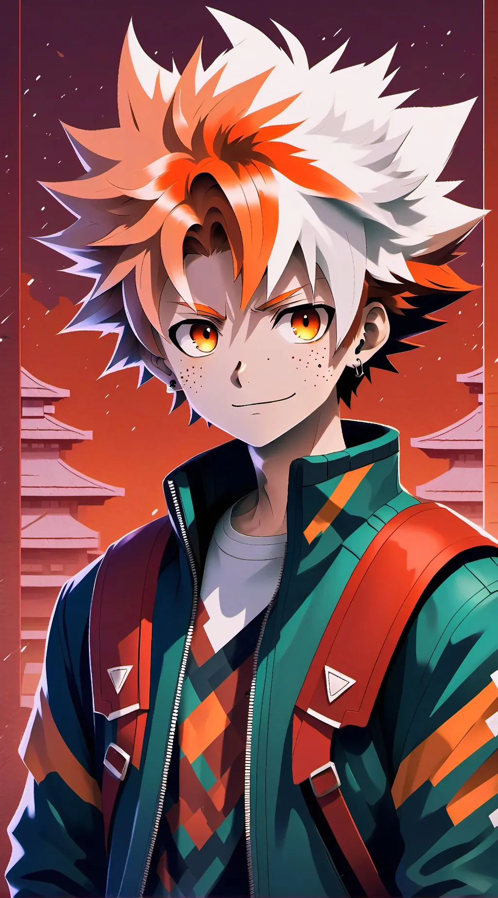 ai character: bakugo  background