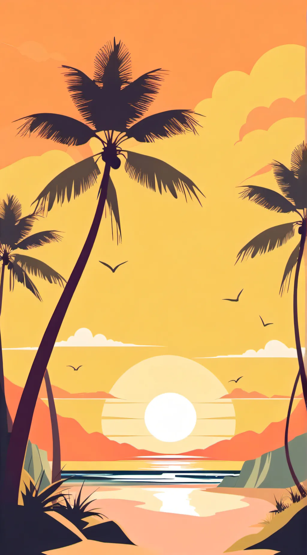 ai character: mha beach background