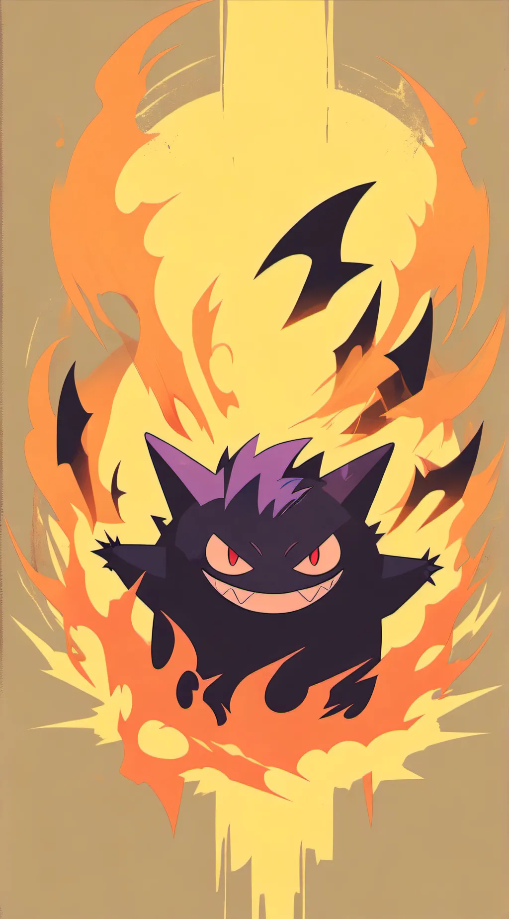 ai character: Gengar background