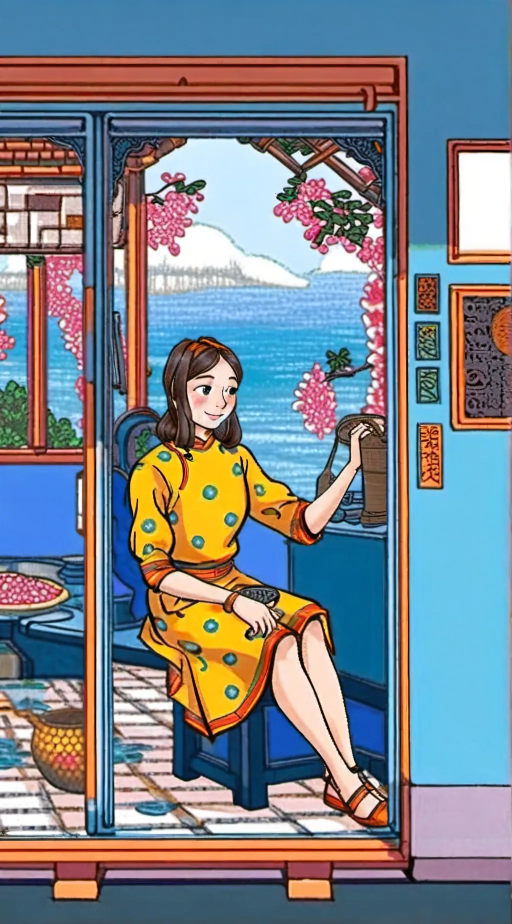 ai character: baby sitters club background