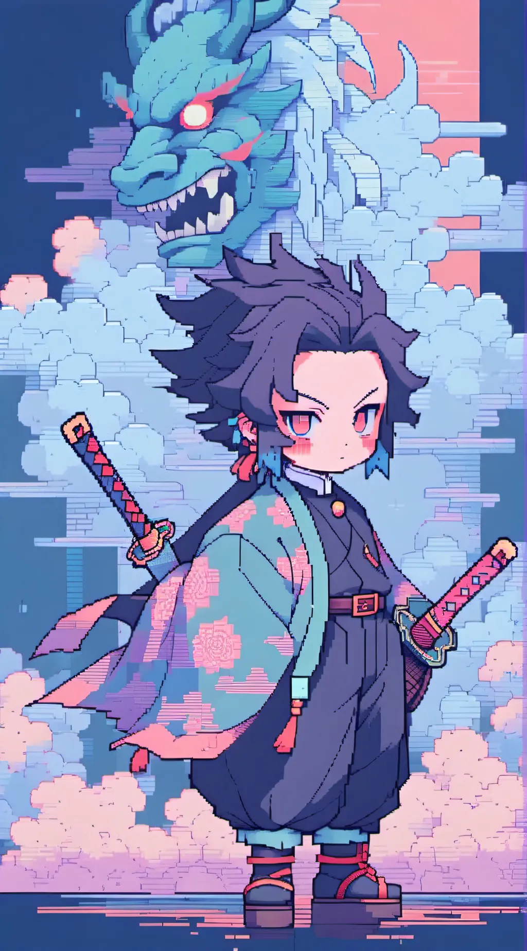 ai character: Demon slayer background