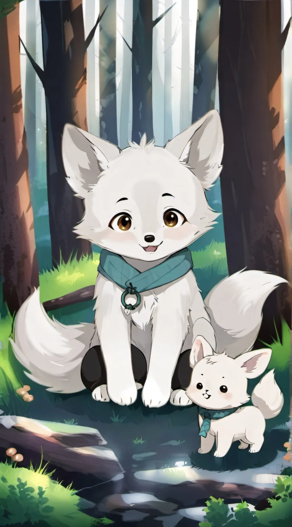 ai character: whipped cream background