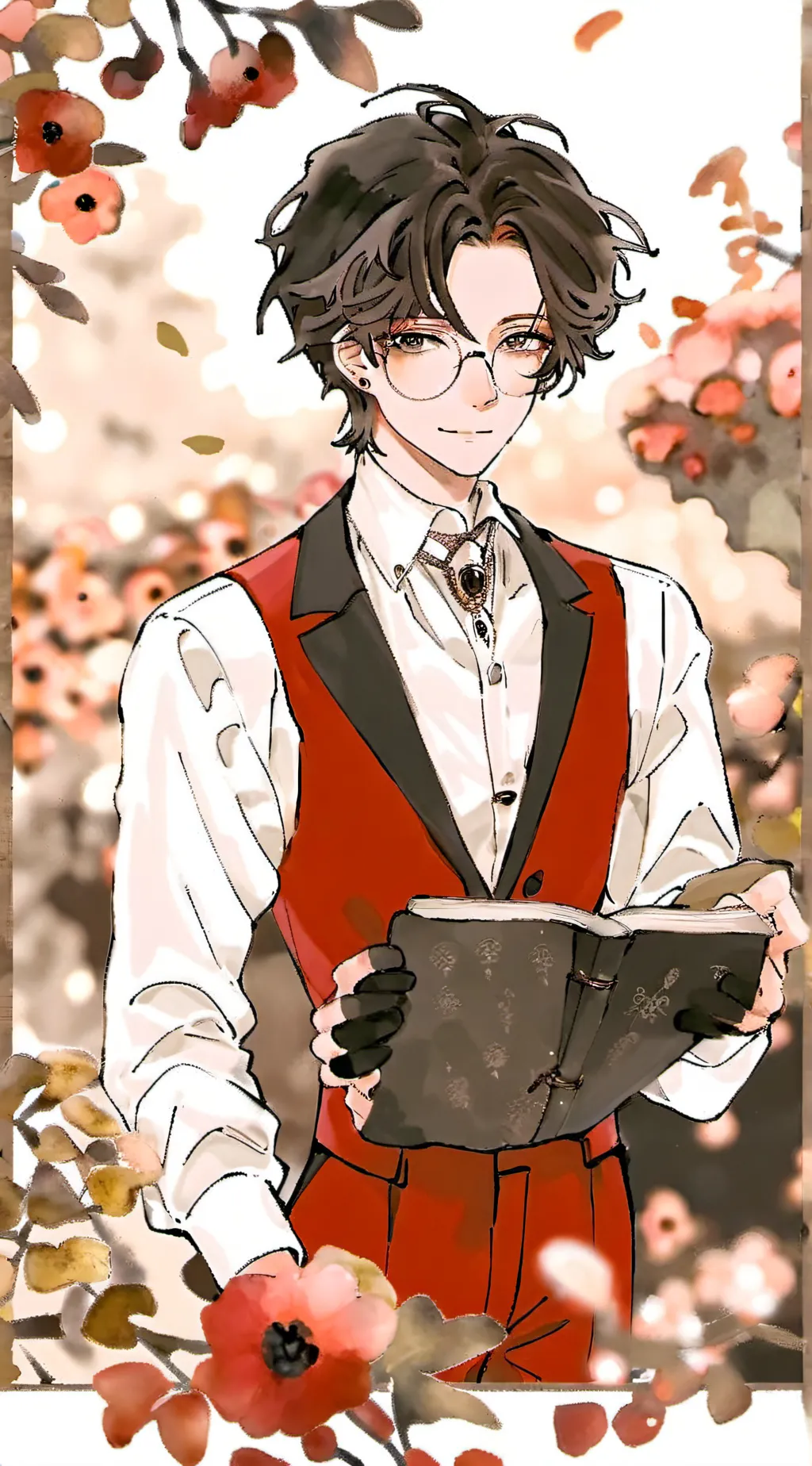 ai character: alastor x lucifer background