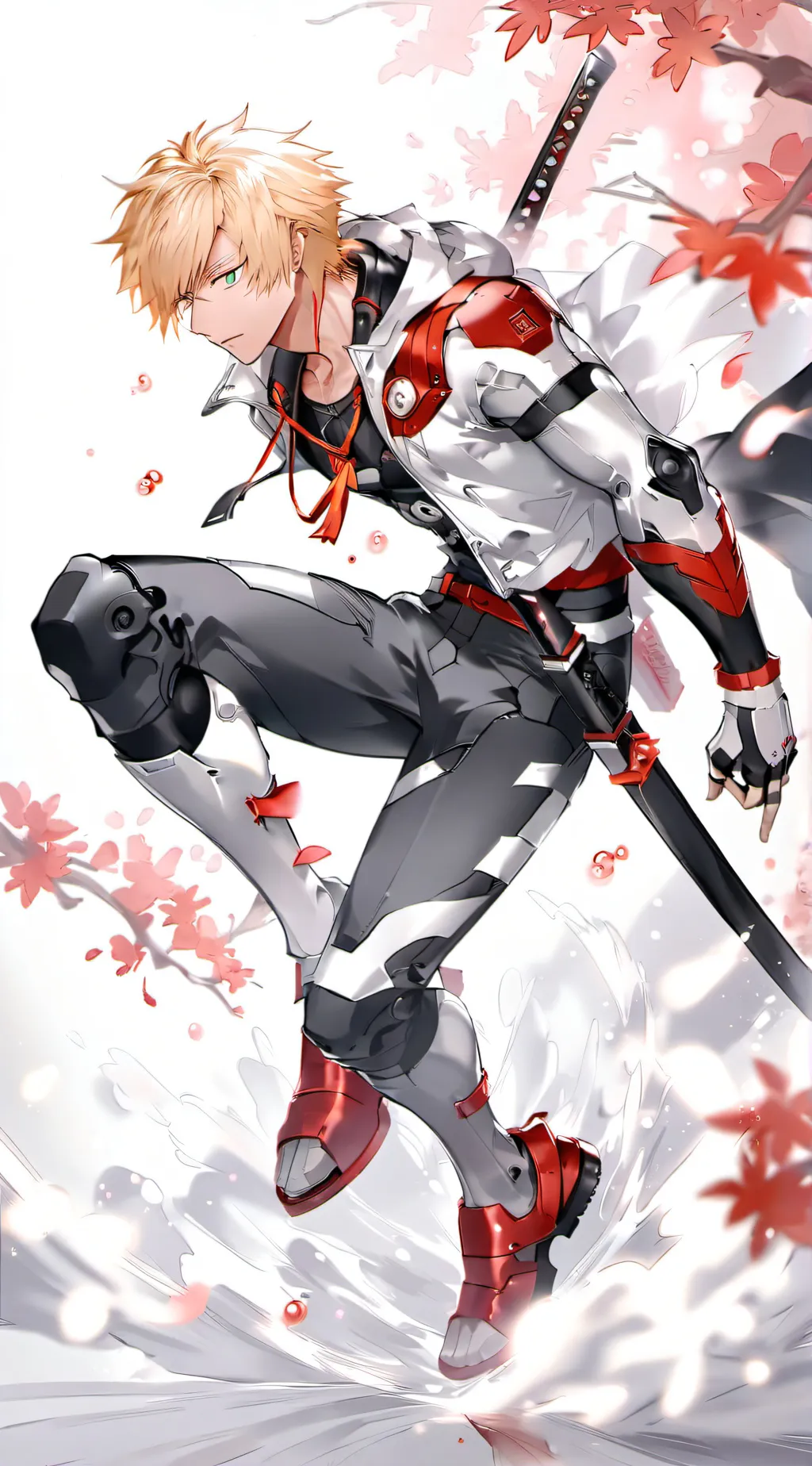 ai character: Katsuki Bakugo  background