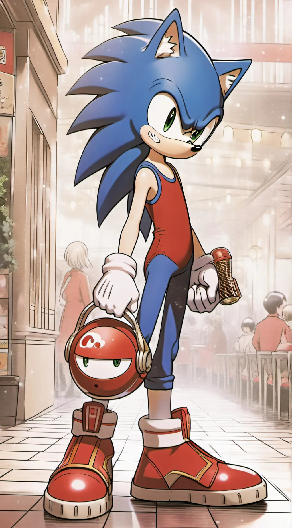 ai character: Sonic background