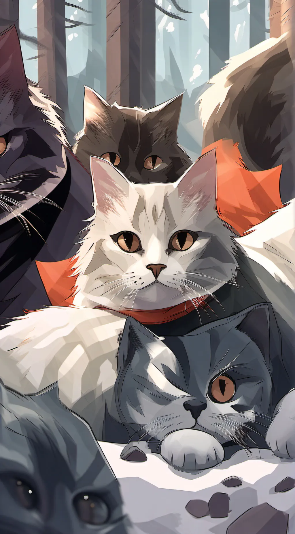 ai character: warriorcatsФωФ background