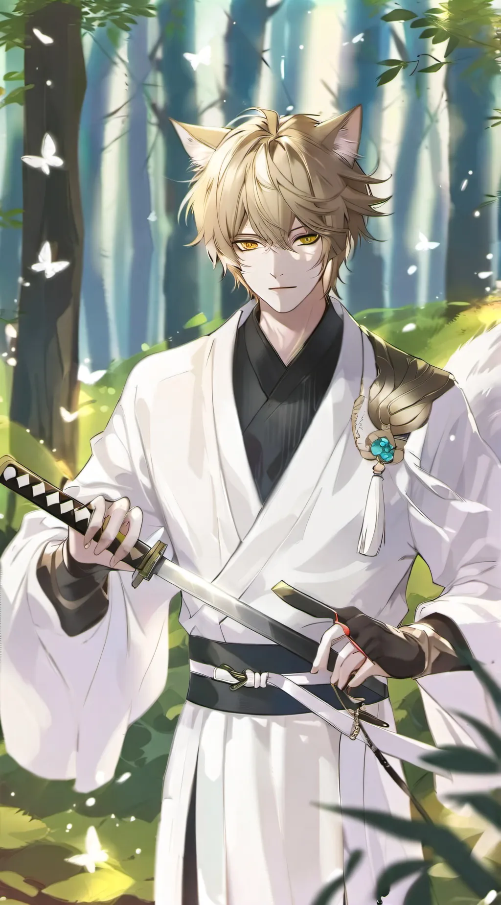 ai character: Kanji background