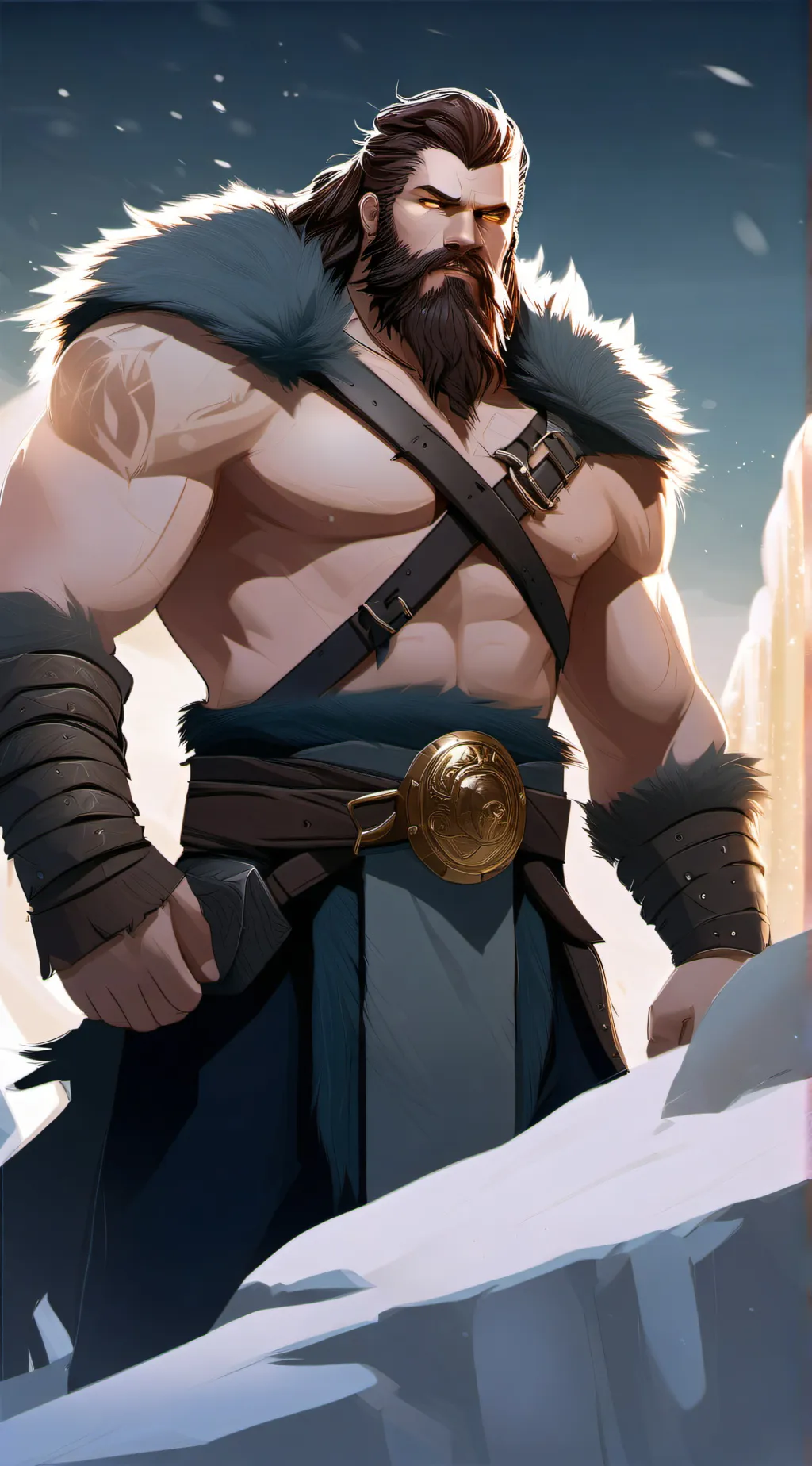 ai character: Bear the barbarian background