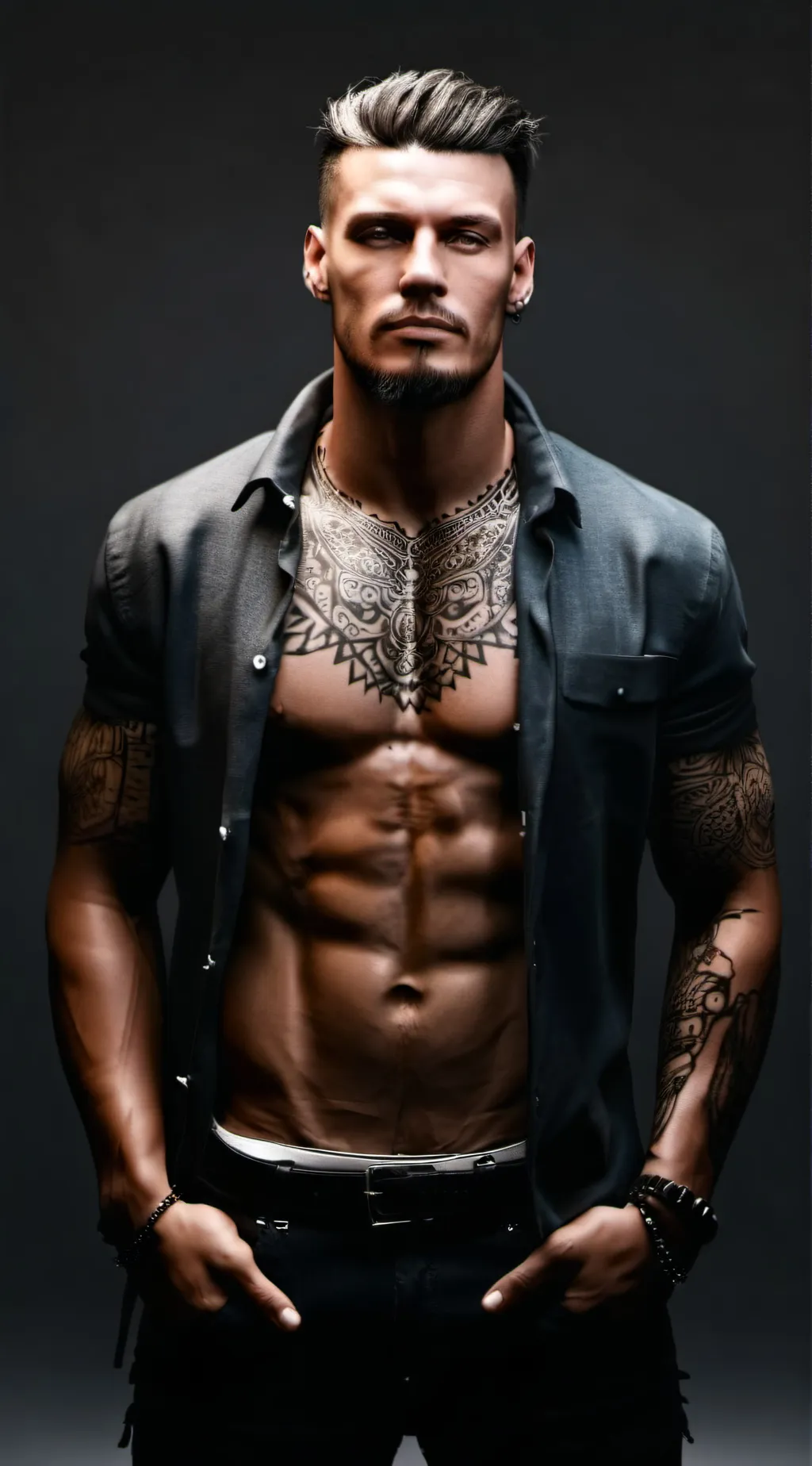 ai character: Alexander Black background