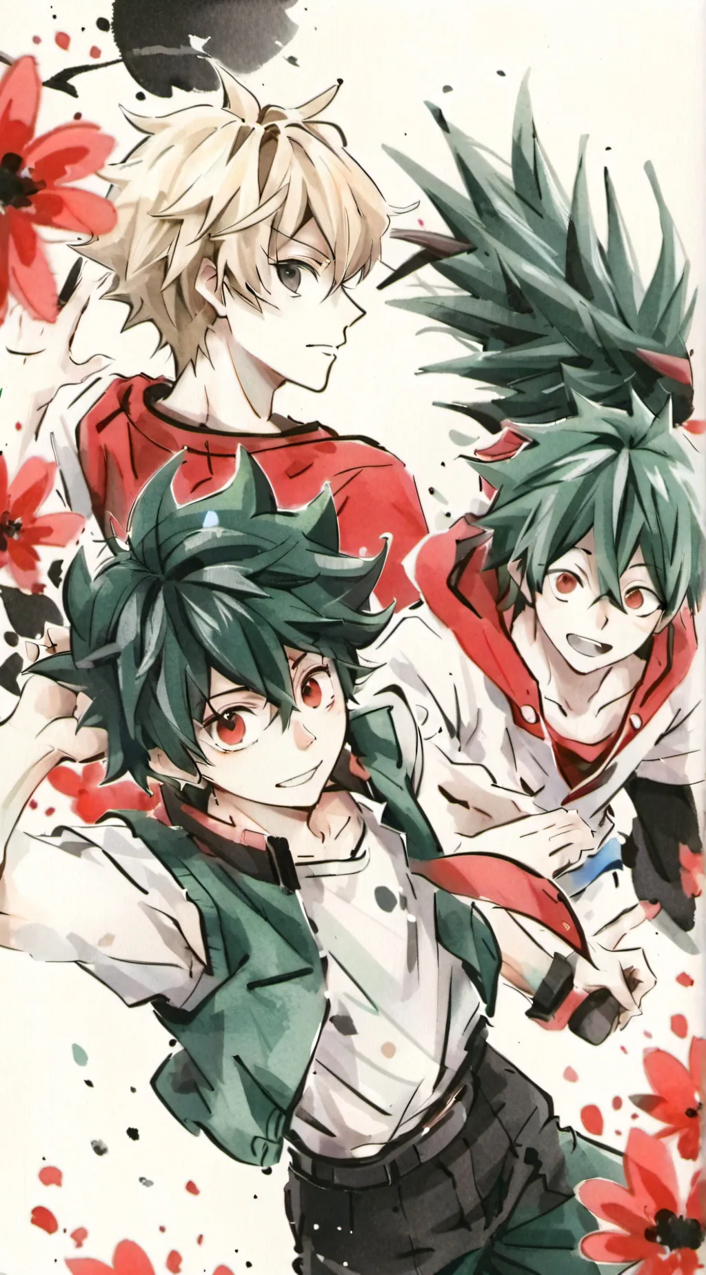 ai character: Mha fight background