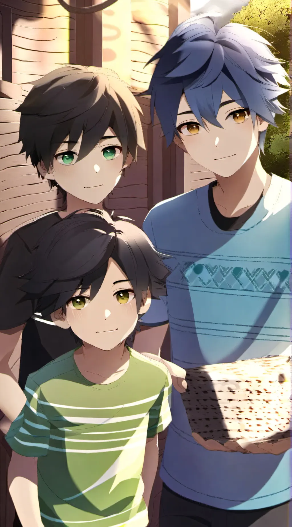 ai character: M,O,W.  background