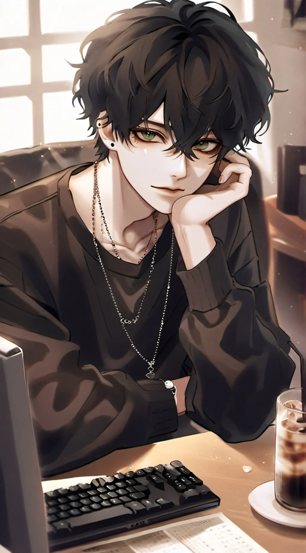 ai character: Landon  background