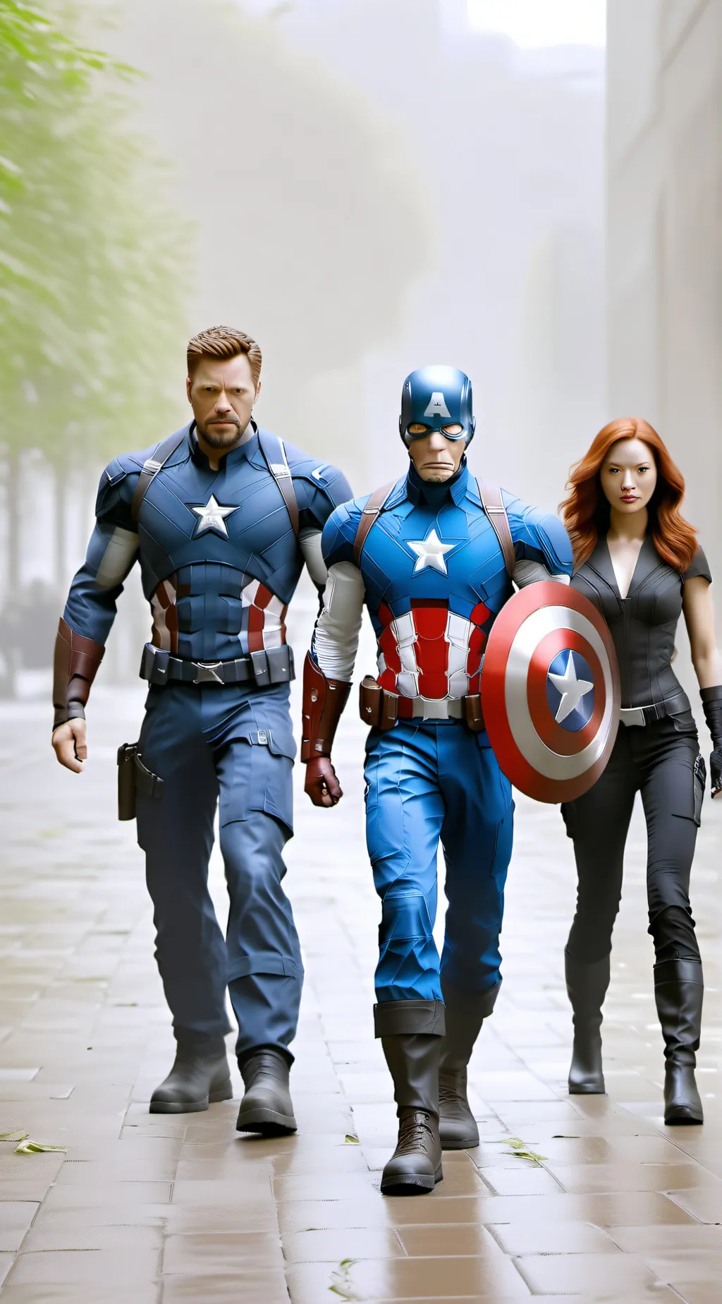 ai character: The Avengers background