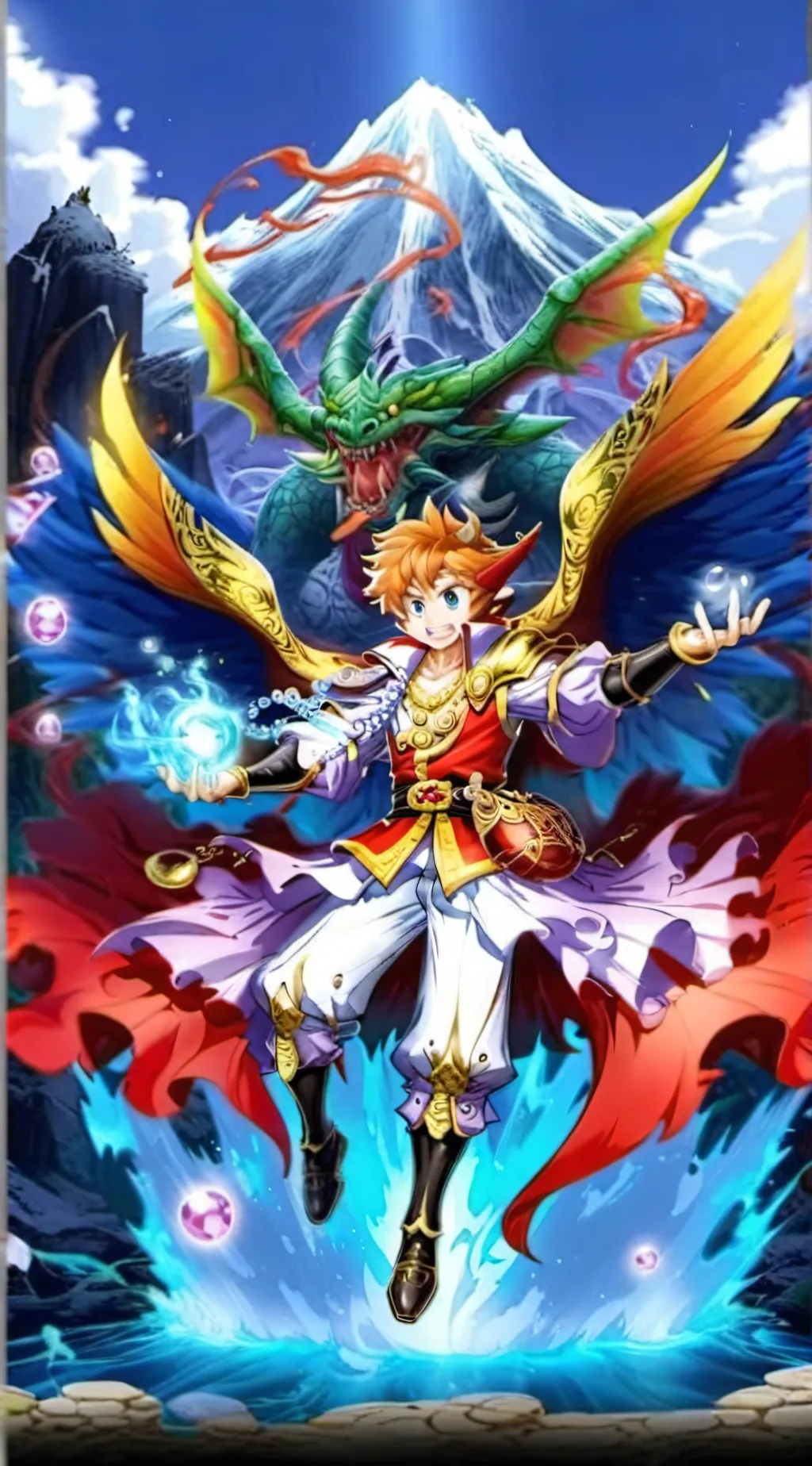 ai character: puzzle&dragons rpg background