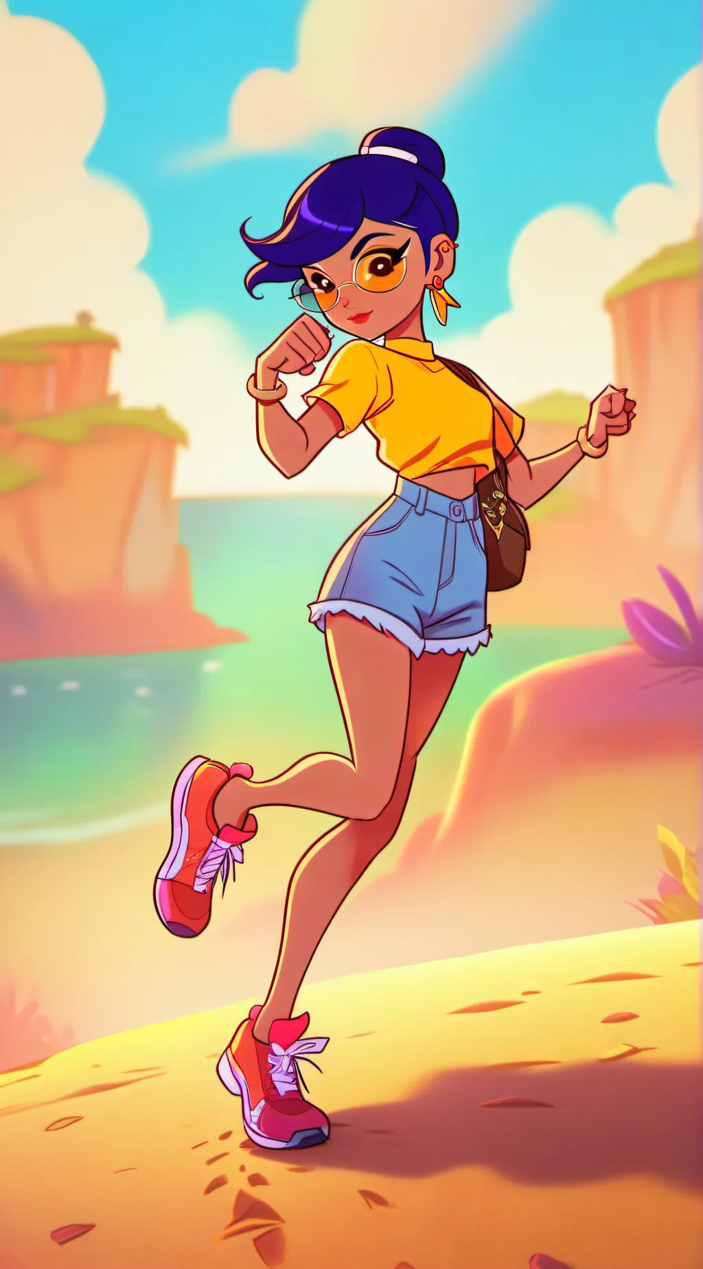 ai character: Lu  background