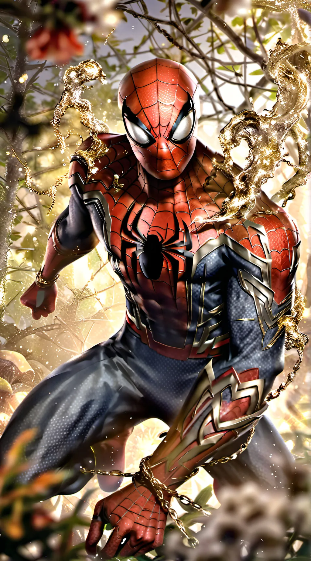 ai character: Spider-Man  background