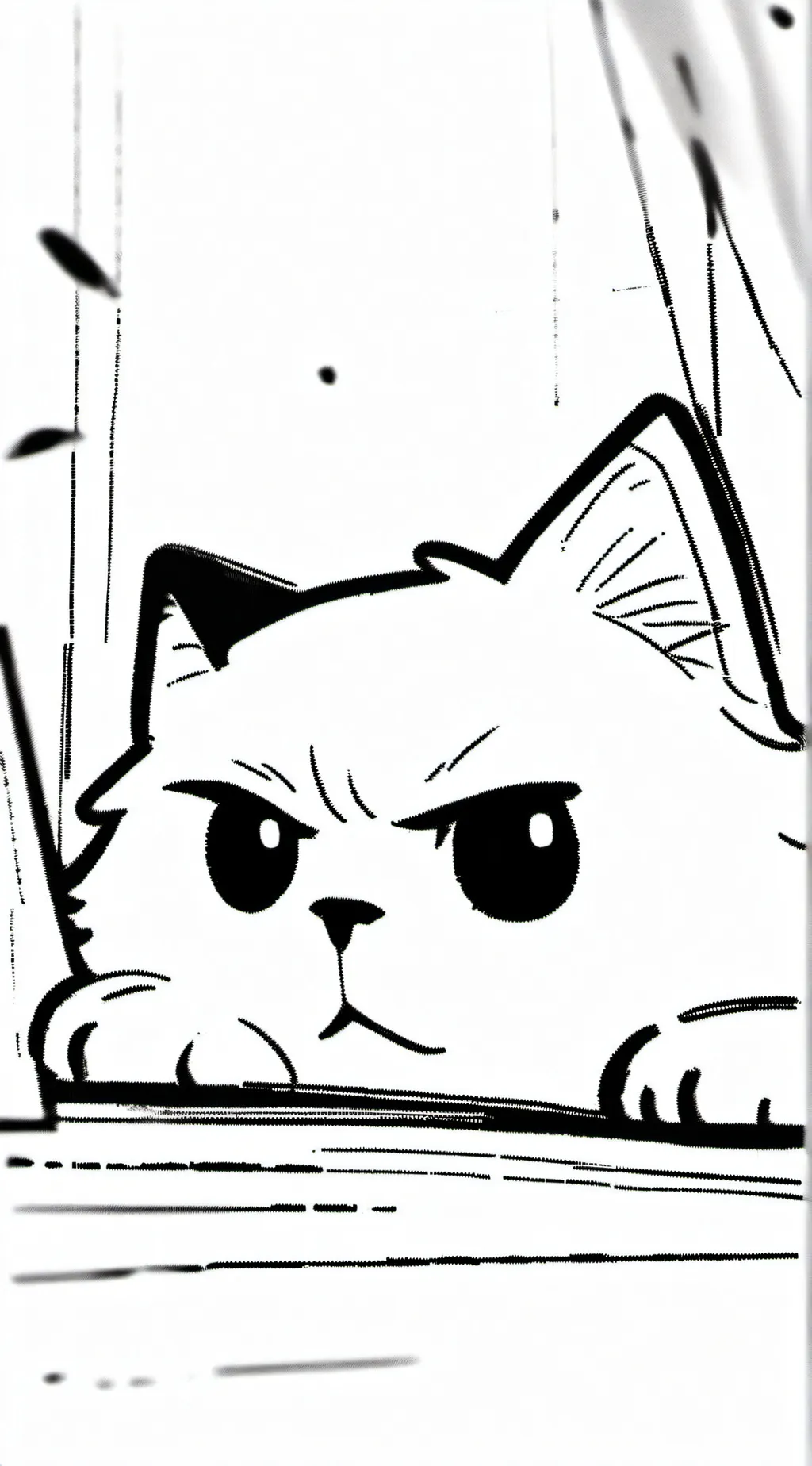 ai character: Silly cat background