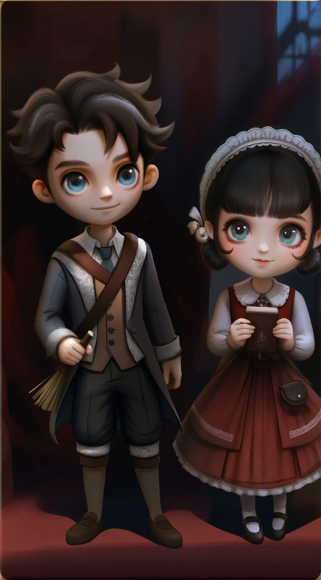 ai character: Lily and Jake background