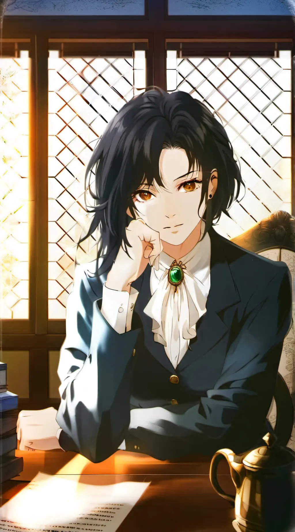 ai character: Aoi Kazudan background