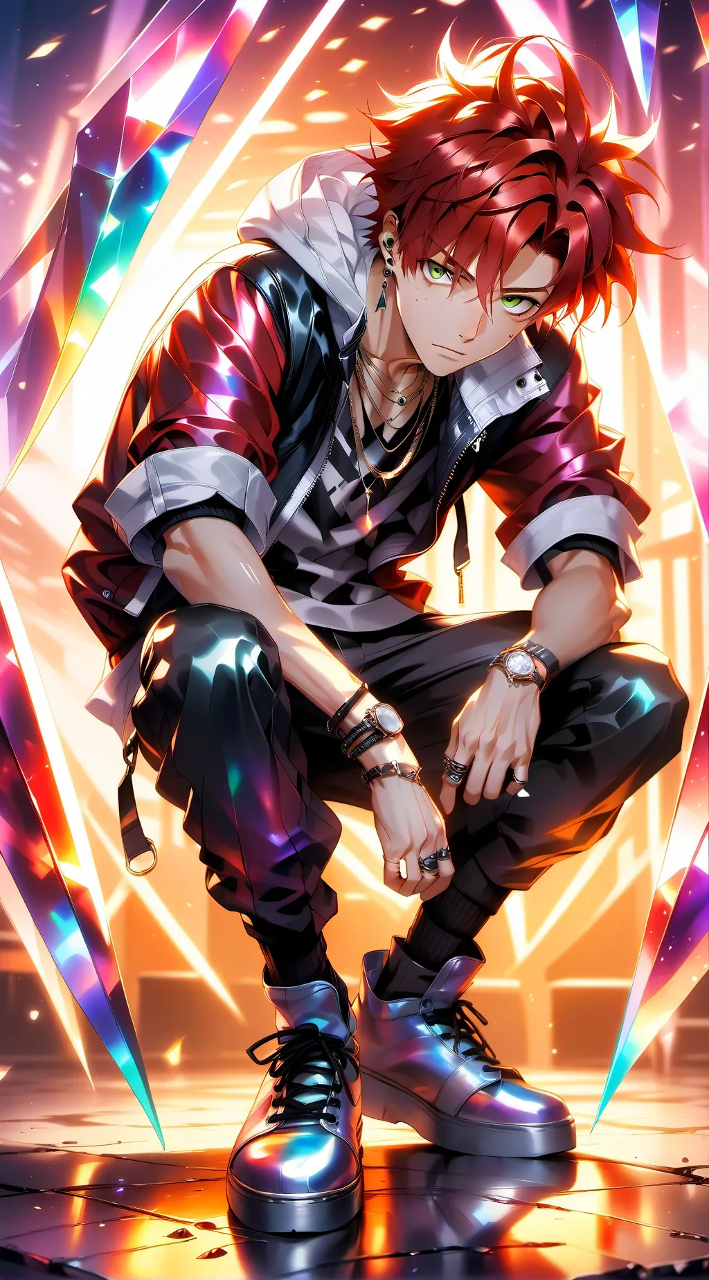 ai character: Singing kirishima  background