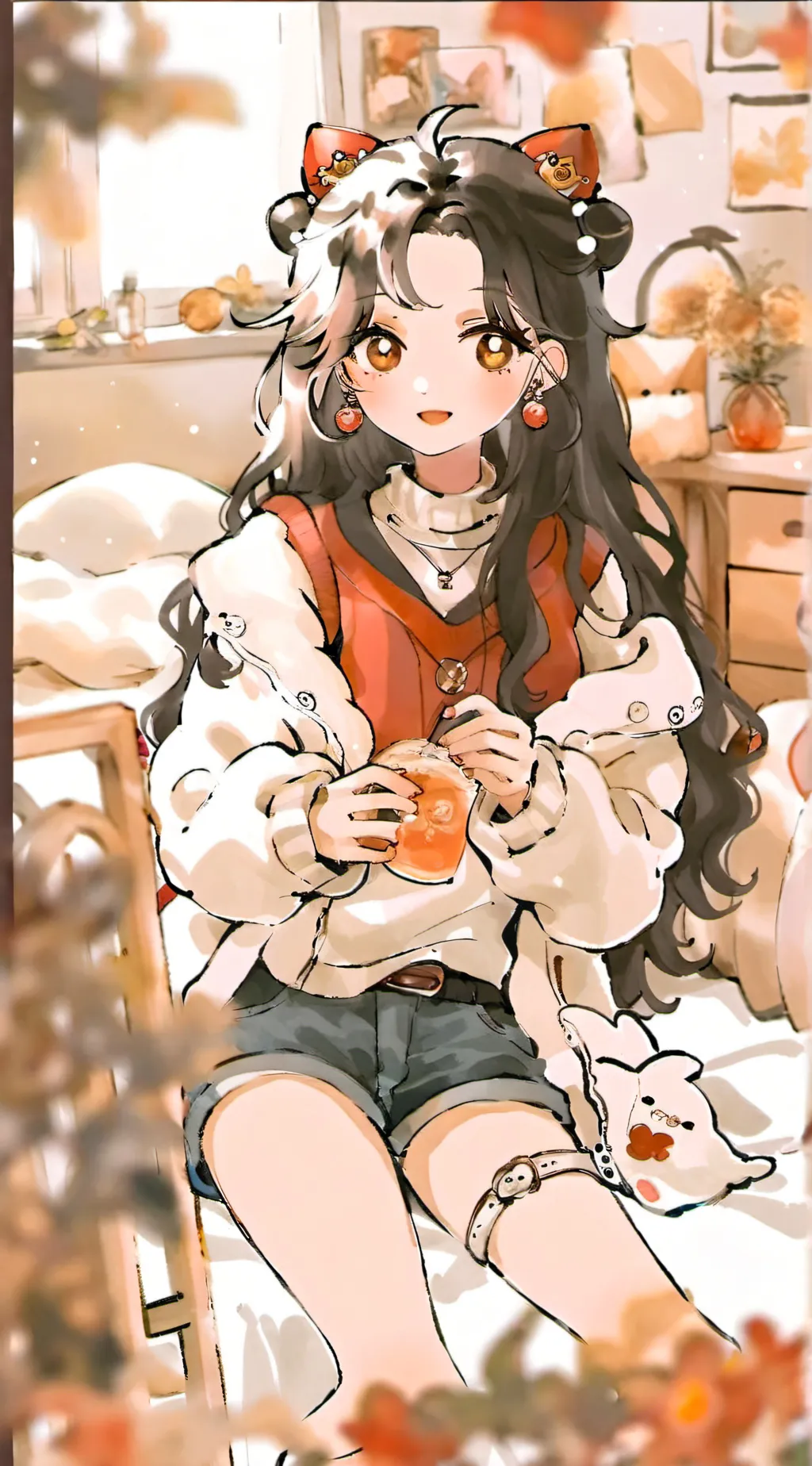 ai character: Rose background