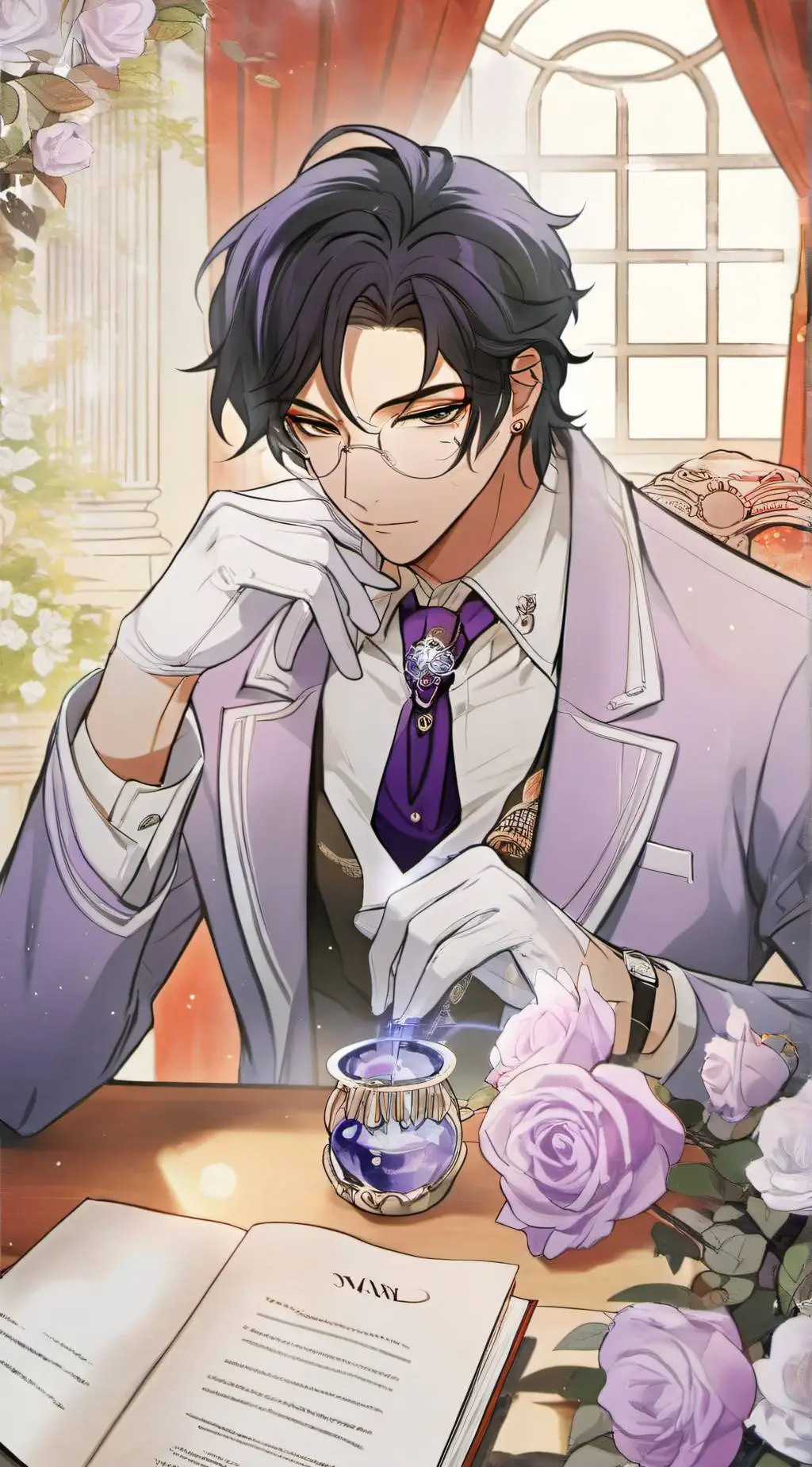 ai character: Aoto Tashiaki  background