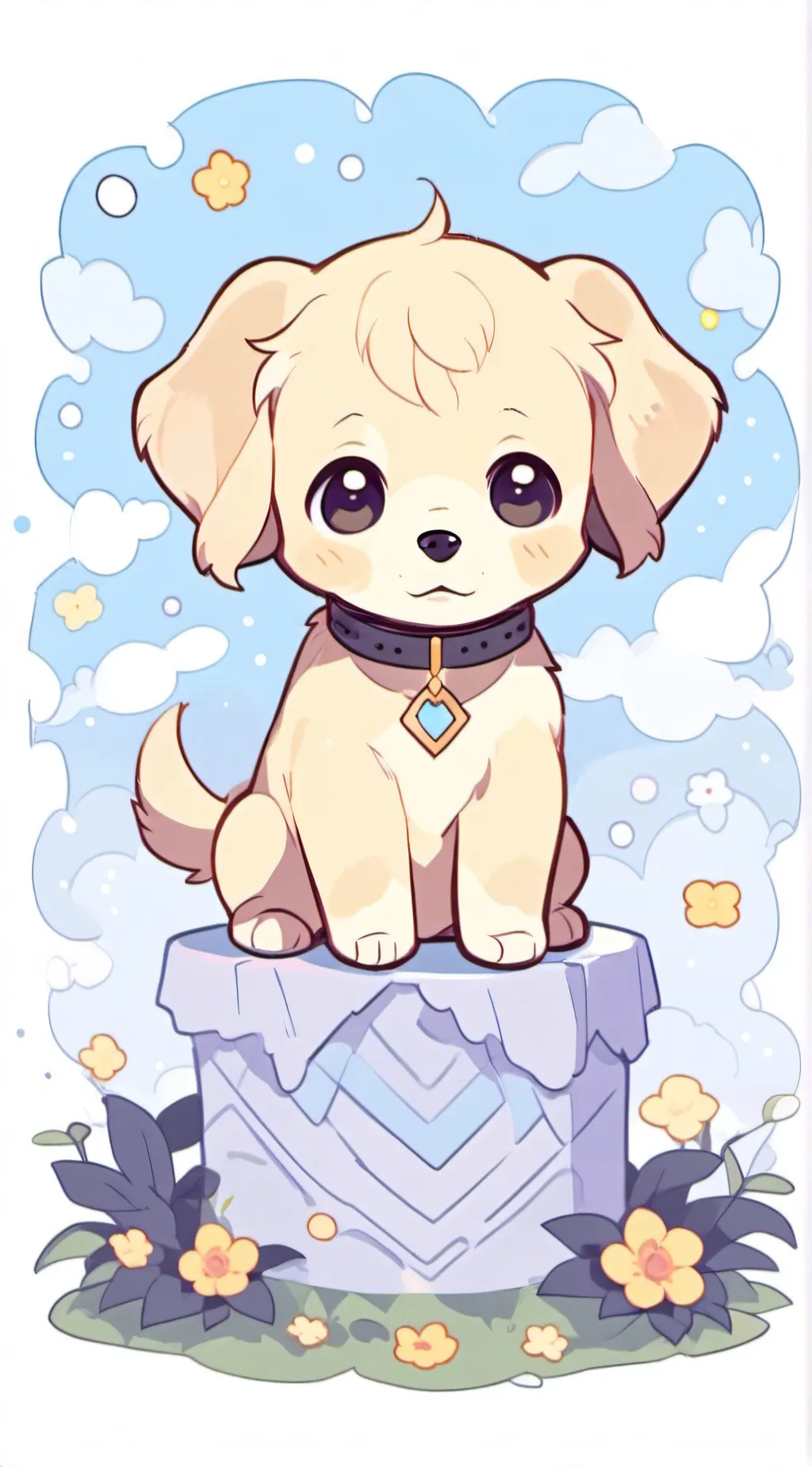 ai character: chikin nuggit  background