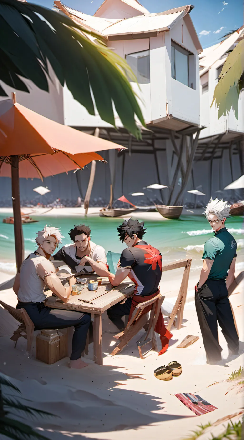 ai character: The bois  background