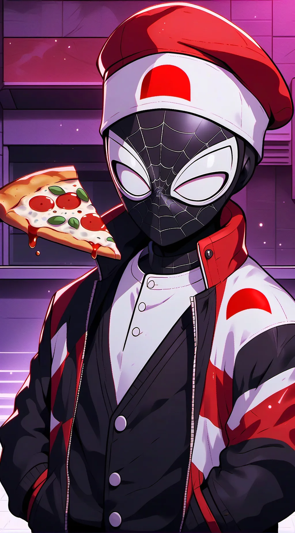 ai character: Pizza man background