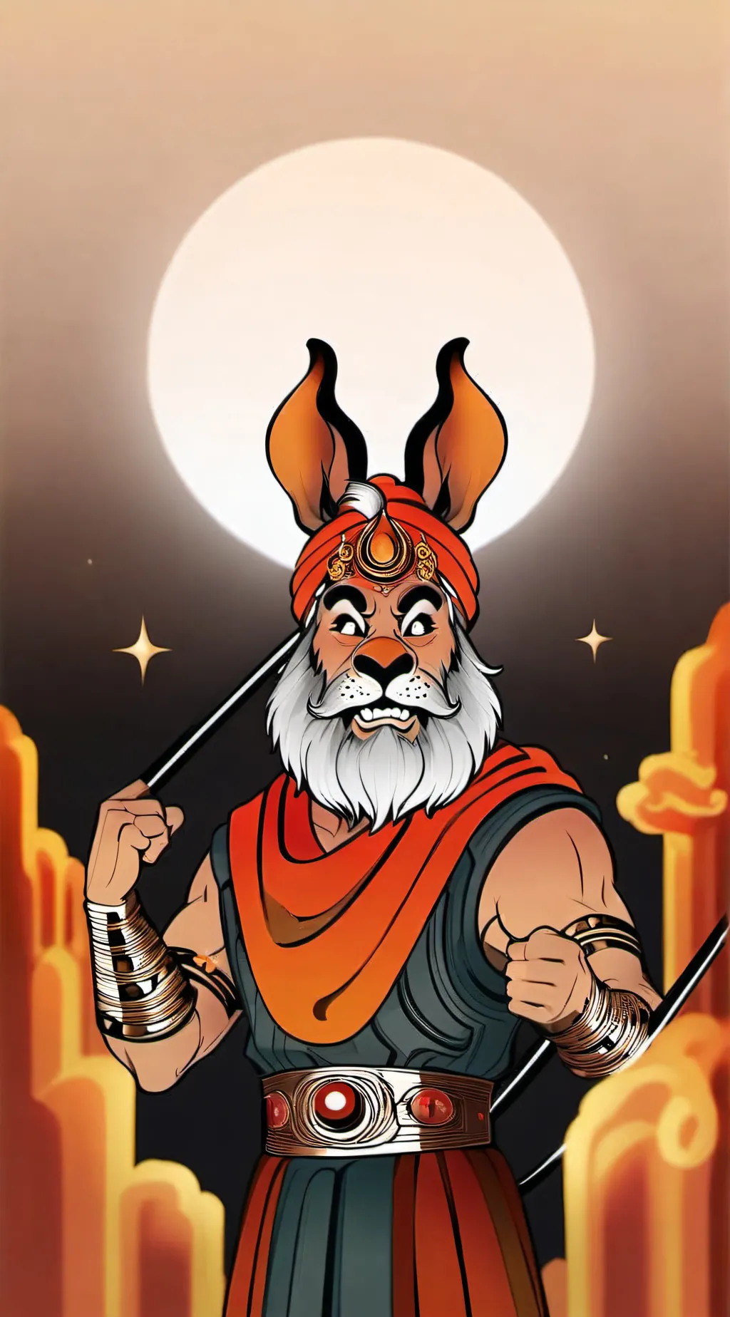 ai character: dogday  background