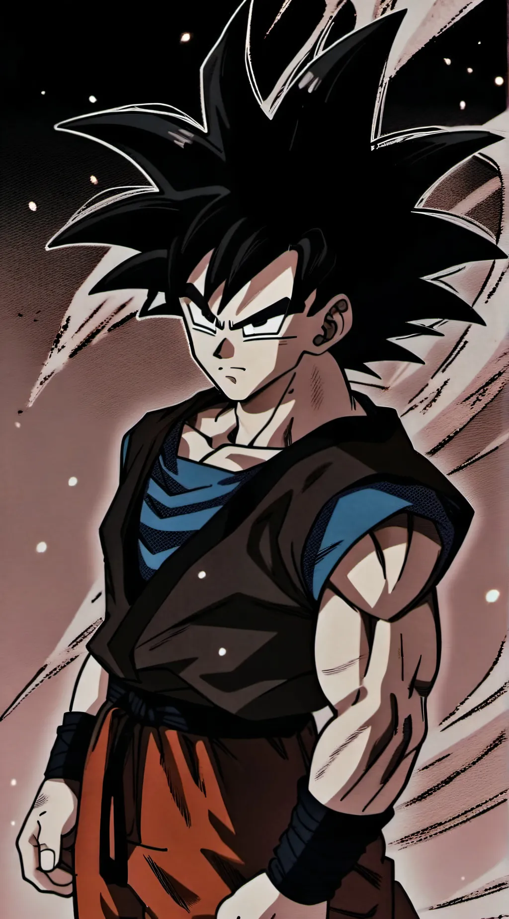 ai character: Goku black  background
