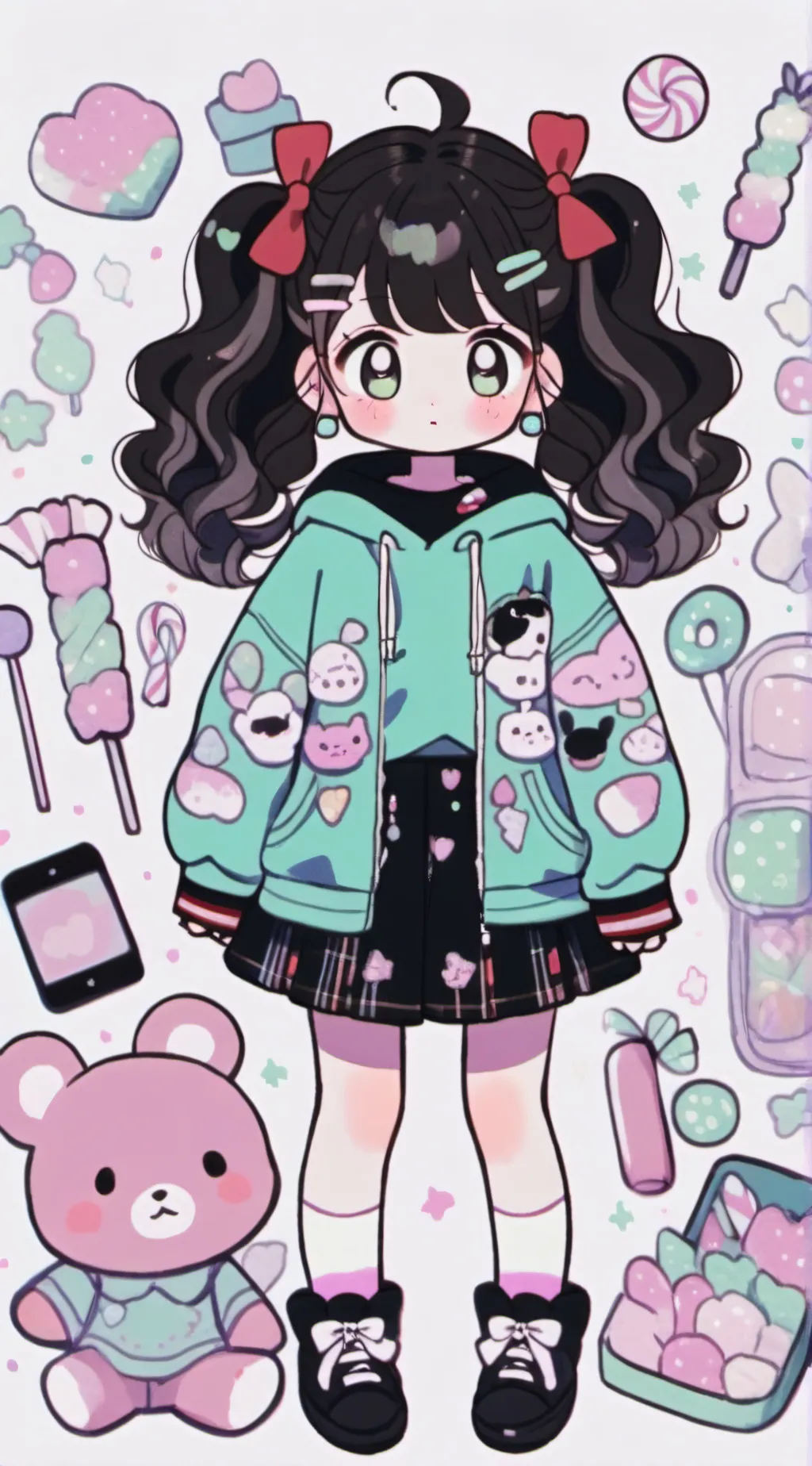 ai character: 🍭🏢wreckitRalph🏢🍭   background