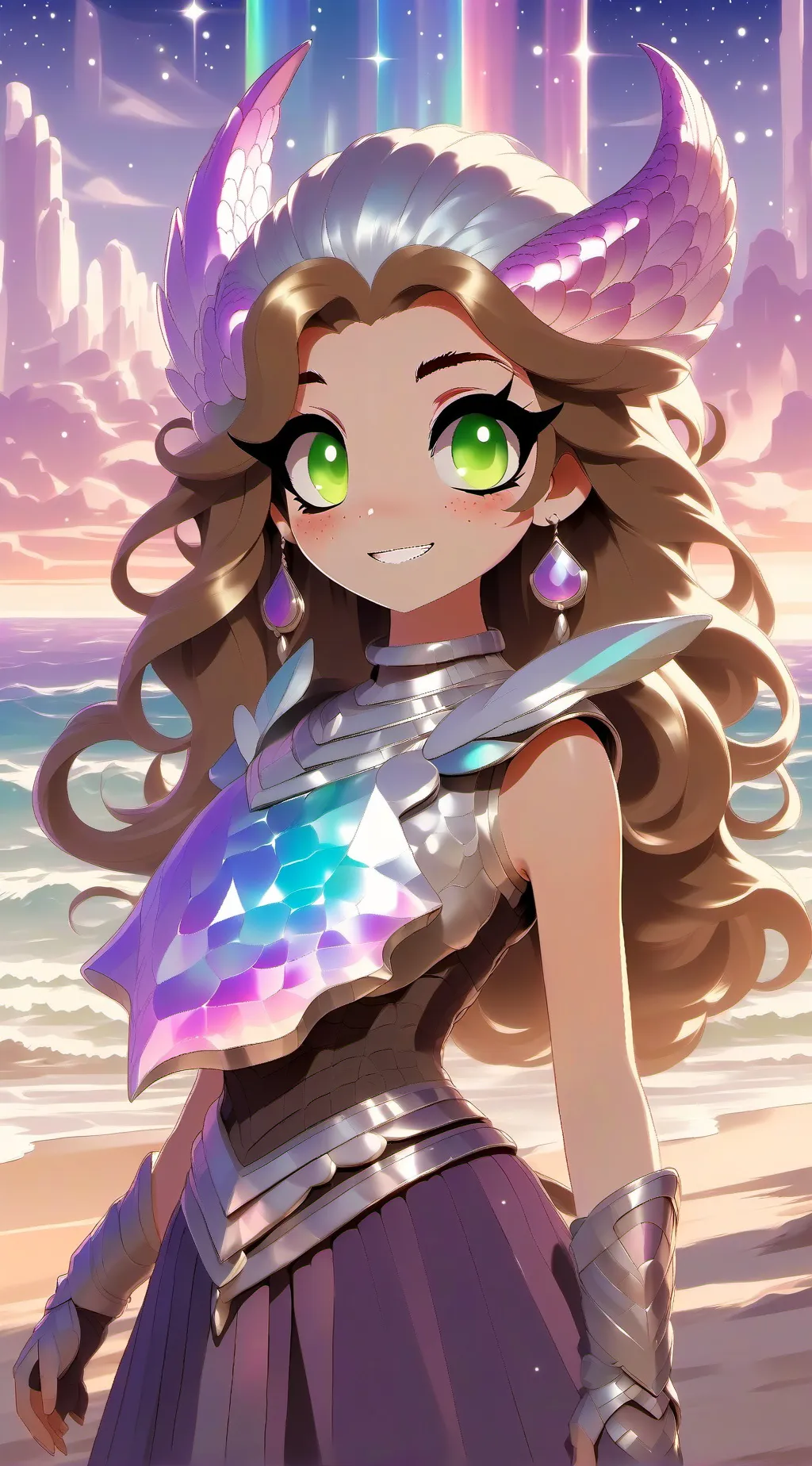 ai character: Aria kay Angel  background