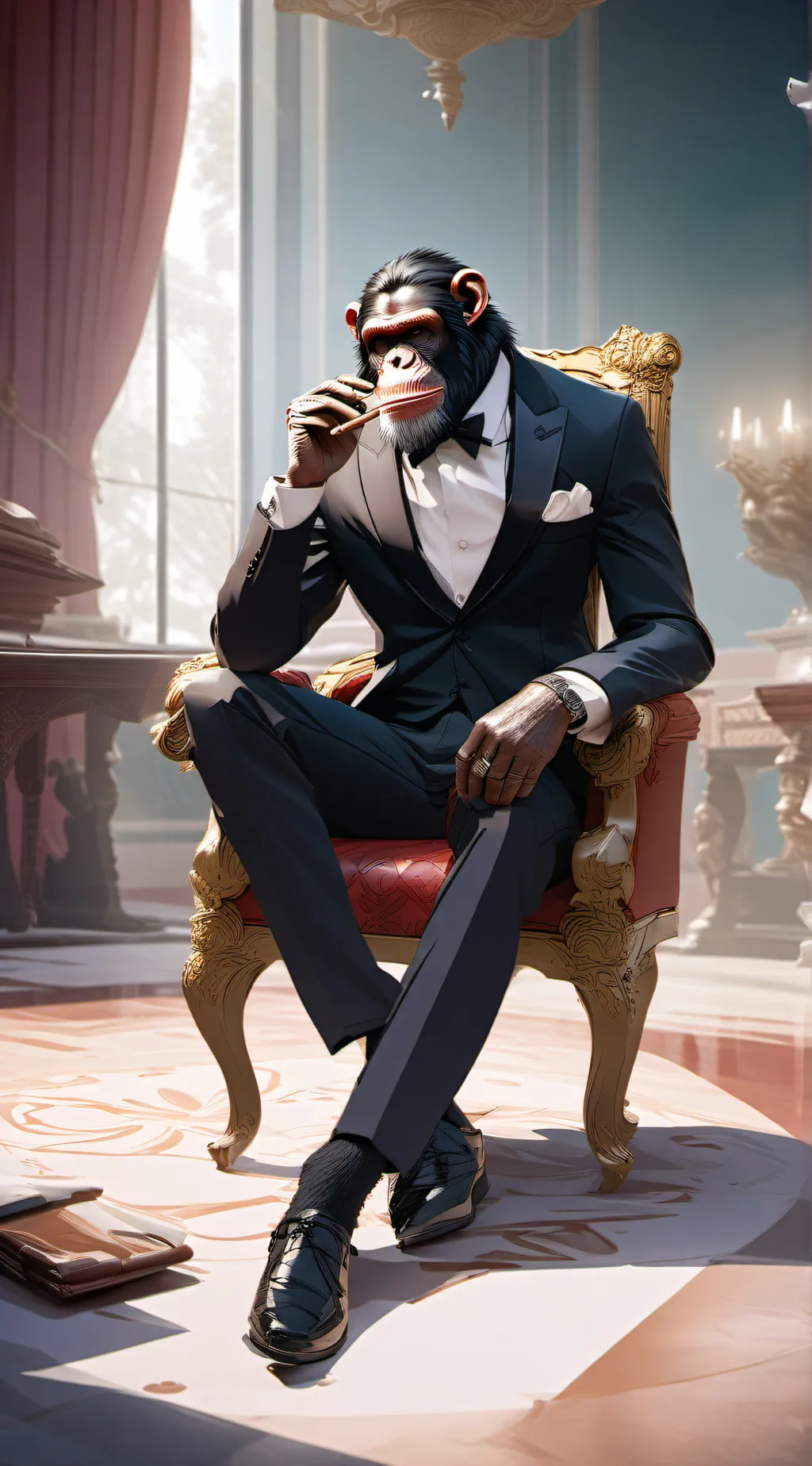 ai character: John Ape background